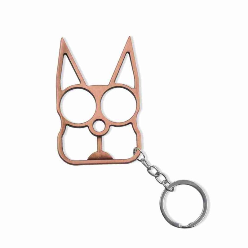 Multi-color Outdoor Self-defense Multifunctional Keychain Creative Wrench Key Ring Pendant Two Finger Buckle Bag Car Accessories