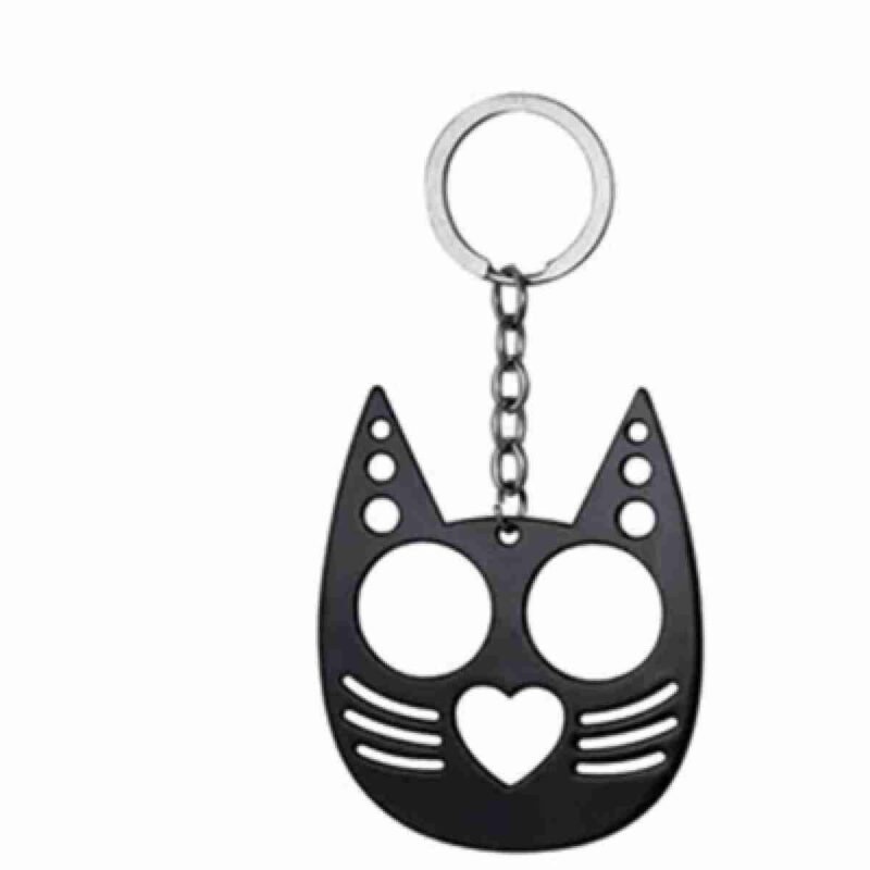 Multifunctional Justice Cat Metal Cute Pink Bottle Opener Keychain Car Bag Key Chain Accessories Gifts Trinket Wholesale