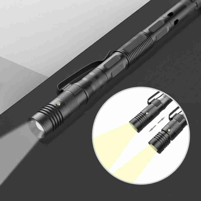 Multifunctional Tactical Pen Self Defense Women Defending Flashlight Aluminum Screwdriver Corkscrew Protect Survival Accessories