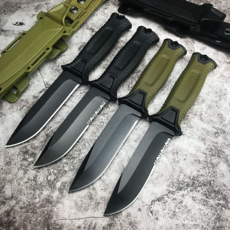 Outdoor Tactical Knife Wild Survival Self-defense Knife Outdoor Multifunctional Knife Camping Equipment High Hardness Knife