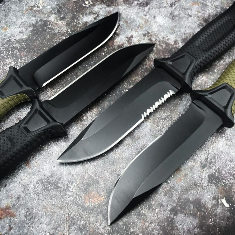 Outdoor Tactical Knife Wild Survival Self-defense Knife Outdoor Multifunctional Knife Camping Equipment High Hardness Knife