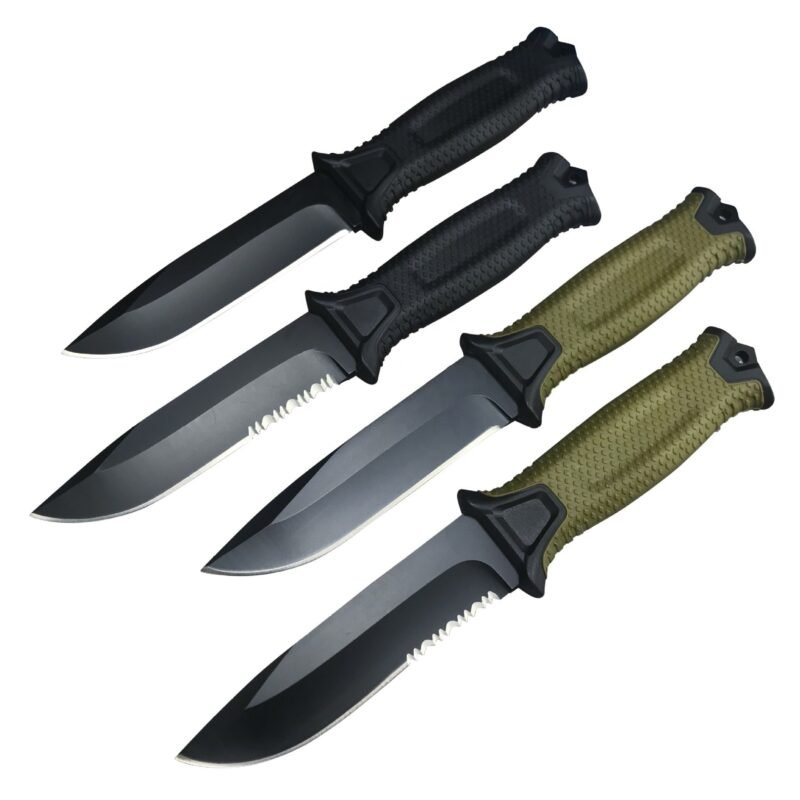 Outdoor Tactical Knife Wild Survival Self-defense Knife Outdoor Multifunctional Knife Camping Equipment High Hardness Knife