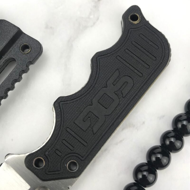 Fixed Blade Knife Mini Pocket Edc Straight Belt Knofe G10 Handle ABS Sheath Multi Boot Tactical Combat Tool Neck Chain Gift