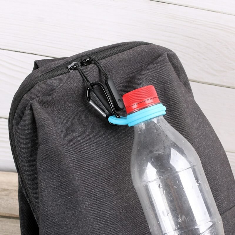 Sports Kettle Aluminum Buckle Rubber Buckles Hook Outdoor Water Bottle Holder High Quality Carabiner Camping Hiking Tool